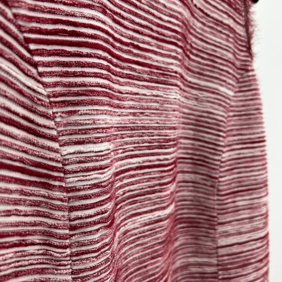 ANTHROPOLOGIE Vanessa Virginia Indira Red White Striped Textured Tank Medium - Picture 4 of 7